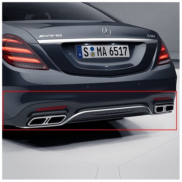 Diffuseur + Embouts échappements S65 AMG Mercedes Classe S W222 Pack AMG (07/2017-)