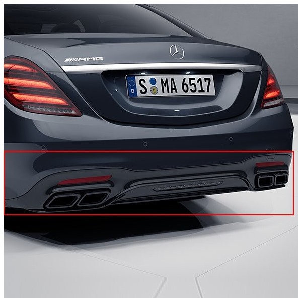 Diffuseur + Embouts échappements S63 AMG Mercedes Classe S W222 Pack AMG (07/2017-)