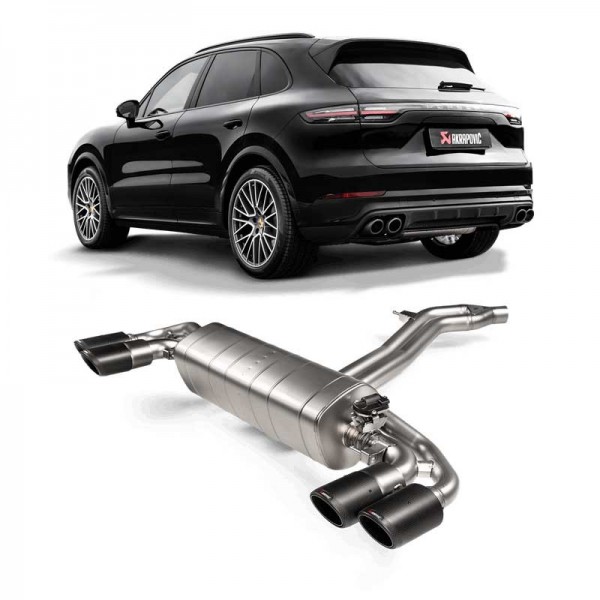 Echappement AKRAPOVIC Porsche Cayenne & E-Hybrid 3,0 V6 (E3/536) (2018+)- Ligne Fap-Back à valves 