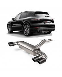 Echappement AKRAPOVIC Porsche Cayenne & E-Hybrid 3,0 V6 (E3/536) (2018+)- Ligne Fap-Back à valves 
