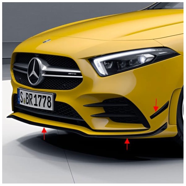 Spoiler avant + flaps A35 AMG Mercedes Classe A (W177/V177) Pack AMG 