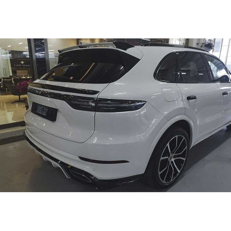 Aileron Arrière En Fibre De Carbone Pour Porsche Cayenne SUV 2018-2022 - Style Sport, Stabilisation Et Look Agressif - Facile à Installer