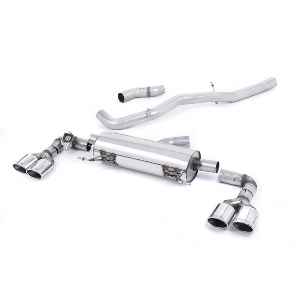 Echappement MILLTEK Audi S1 2,0 TSI Quattro (2012-2018)- Ligne Cat-Back à valves Racing