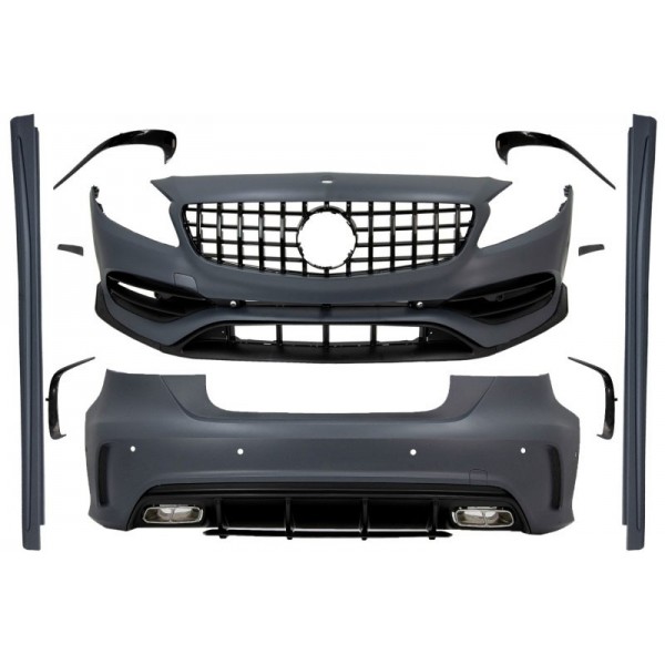 Kit carrosserie look A45 AMG Facelift Mercedes A W176 (2012-2018)