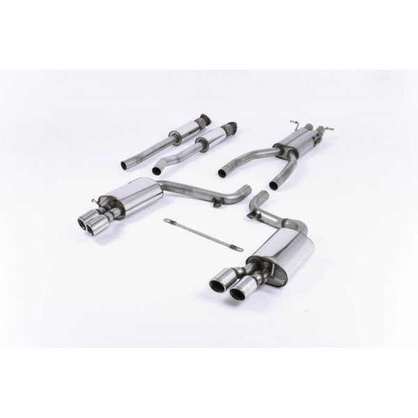 Ligne d'échappement Cat-Back MILLTEK Sport pour AUDI S6 5,2 V10 C6 Quattro (2006-2012) Homologué