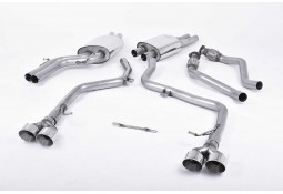 Ligne d'échappement Cat-Back MILLTEK AUDI S5 & S4 3,0 V6 B8.5 (2012+) RACE