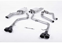 Ligne d'échappement Cat-Back MILLTEK AUDI S5 & S4 3,0 V6 B8.5 (2012+) RACE