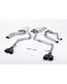 Ligne d'échappement Cat-Back MILLTEK AUDI S5 & S4 3,0 V6 B8.5 (2012+) RACE