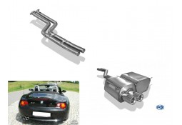 Echappement FOX Bmw Z4 2,2i 2,5i 3,0i E85 (2003-2009) -Ligne Cat-Back 