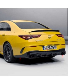 Diffuseur arrière + embouts échappements CLA35 AMG pour Mercedes CLA (C/X118) Pack AMG  (2019+)
