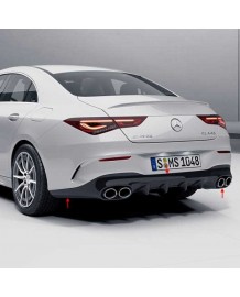 Diffuseur arrière + embouts échappements CLA45 S AMG pour Mercedes CLA (C/X118) Pack AMG (2019+)