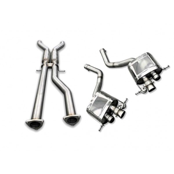 Echappement TUBI STYLE Bentley Continental GT & GTC V8 (2010-2018) -Ligne cat-Back à valves