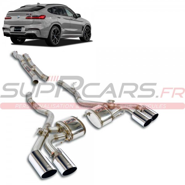 Echappement SUPERSPRINT BMW X4 M F98 / X3 M F97 + Compétition (FAP/OPF)(2019+)- Ligne FAP-Back à valves