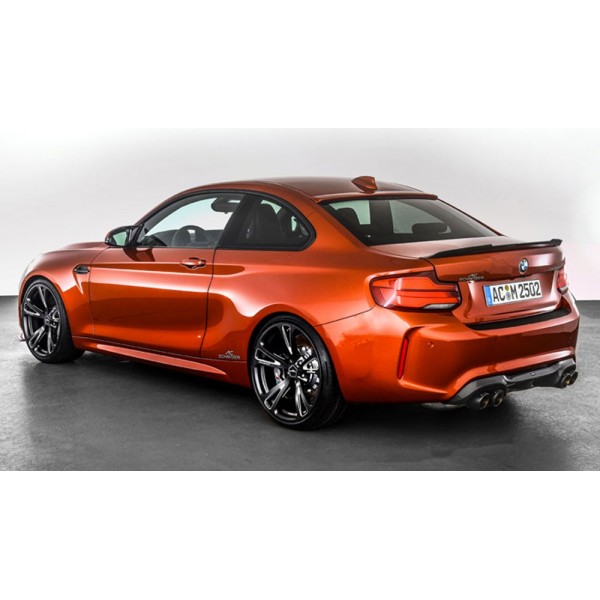 Ailes Avant (Flaps) En Fibre De Carbone/Verre Pour BMW M2 F87 (2016-2021) - Non Peintes - Noir