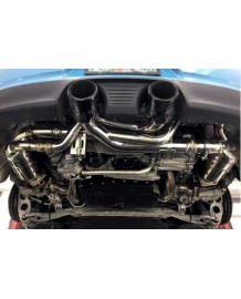 Echappement TUBI STYLE Porsche 991.2 GTS (2017-2019) - Silencieux à valves + Catalyseur sport 