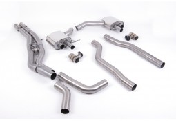 Ligne d'échappement Fap-Back à valves MILLTEK Audi RS6 C8 FAP/OPF (2020+) Racing