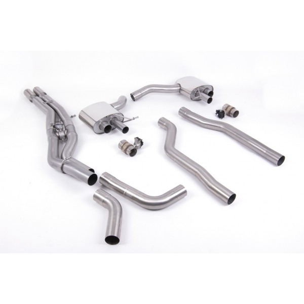 Ligne d'échappement Fap-Back à valves MILLTEK Audi RS6 C8 FAP/OPF (2020+) Racing