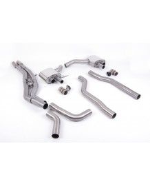 Ligne d'échappement Fap-Back à valves MILLTEK Audi RS6 C8 FAP/OPF (2020+) Racing