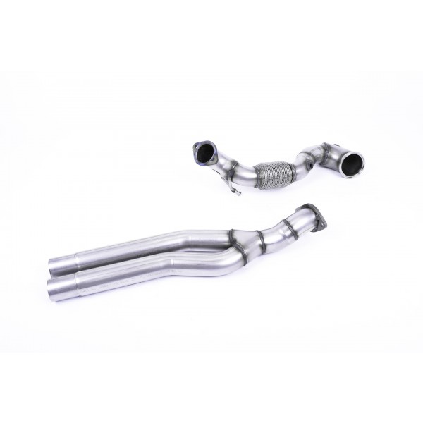 Downpipe + Suppression catalyseurs MILLTEK Audi RS3 8V SportBack / Berline 400Ch sans FAP (2017-2018)