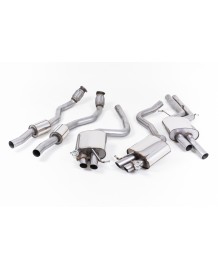 Ligne d'échappement Cat-Back à valves MILLTEK Audi RS4 (B8) (2012+)(Homologuée)