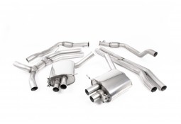 Ligne d'échappement Cat-Back à valves MILLTEK Audi RS5 Sportback B9 Sans FAP (2018-2019) (Road+)