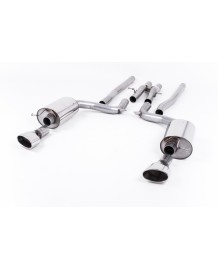 Ligne d'échappement Cat-Back MILLTEK SPORT pour Audi RS6 C6 V10 Bi-Turbo (2008-2010)(Racing)