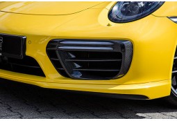 Airblades grille avant Carbone TECHART pour Porsche 991.2 Turbo / Turbo S (2017+)