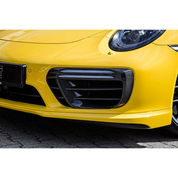 Airblades grille avant Carbone TECHART pour Porsche 991.2 Turbo / Turbo S (2017+)