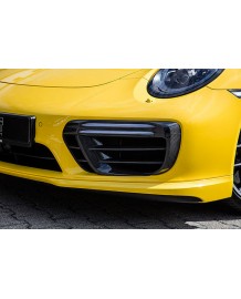 Airblades grille avant Carbone TECHART pour Porsche 991.2 Turbo / Turbo S (2017+)