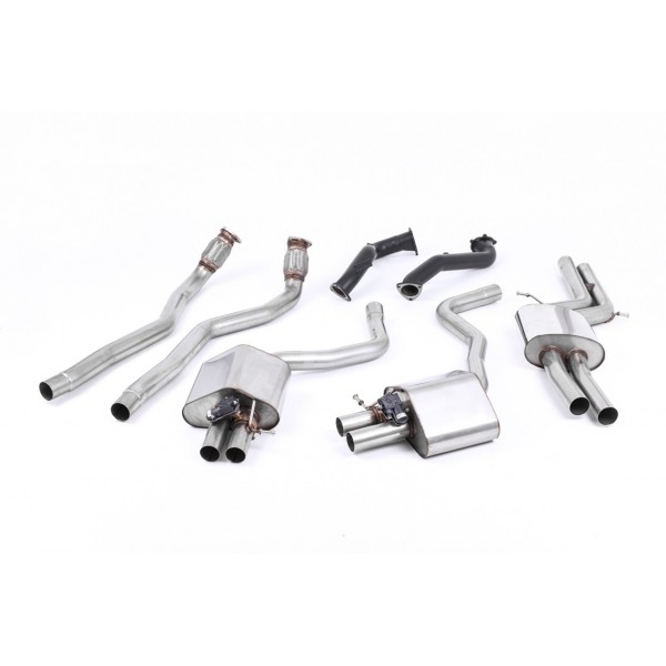 Ligne d'échappement complète à valves MILLTEK Audi RS6 / RS7 C7 4,0 TFSI (2013-2018) (Road+) Ligne d'échappement complète à valves MILLTEK Audi RS6 / RS7 C7 4,0 TFSI (2013-2018) (Road+)