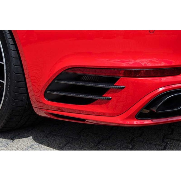 Lamelles latérales arrières Carbone TECHART pour Porsche 991.2 Turbo / Turbo S (2017+)