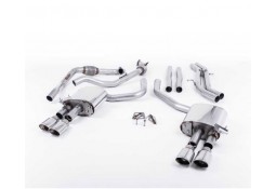 Ligne d'échappement Cat-Back à valves MILLTEK Audi S4 & S5 Sportback B9 (2016+) (Racing)