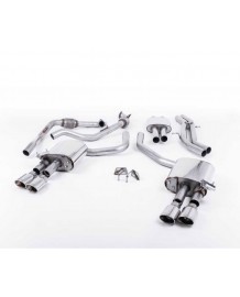 Ligne d'échappement Cat-Back à valves MILLTEK Audi S4 & S5 Sportback B9 (2016+) (Homologuée)