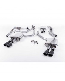 Ligne d'échappement Cat-Back à valves MILLTEK Audi S4 & S5 Sportback B9 (2016+) (Homologuée)