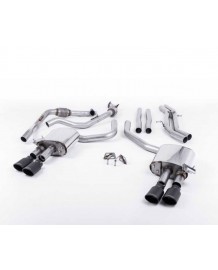 Ligne d'échappement Cat-Back à valves MILLTEK Audi S4 & S5 Sportback B9 (2016+) (Racing)