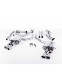 Ligne d'échappement Cat-Back à valves MILLTEK Audi S4 & S5 Sportback B9 (2016+) (Racing)