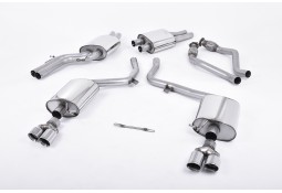 Ligne d'échappement Cat-Back MILLTEK Audi S4 & S5 Sportback B8 3,0 TFSI V6 (2009-2012)(Homologuée)