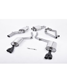 Ligne d'échappement Cat-Back MILLTEK Audi S4 & S5 Sportback B8 3,0 TFSI V6 (2009-2012)(Homologuée)