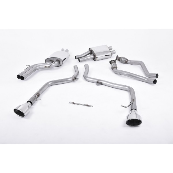 Ligne d'échappement Cat-Back MILLTEK Audi S5 B8 3,0 TFSI V6 Coupé/ Cabriolet (2009-2012)(RACE)