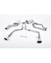 Ligne d'échappement Cat-Back MILLTEK Audi S5 B8 3,0 TFSI V6 Coupé/ Cabriolet (2009-2012)(RACE)