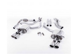 Ligne d'échappement Cat-Back à valves MILLTEK Audi S5 B9 3,0 V6 Coupé & Cabriolet (2017+) (Racing)
