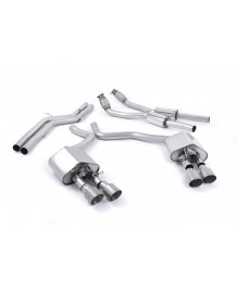 Ligne d'échappement Cat-Back à valves MILLTEK Audi S6 & S7 Sportback C7 4,0 TFSI (2012-2018)