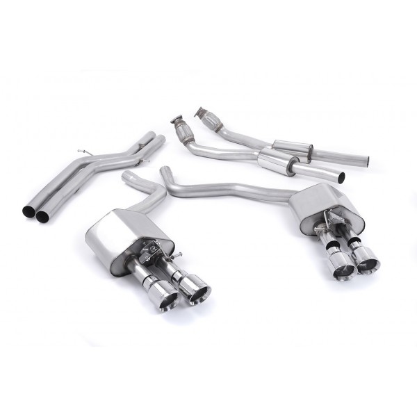 Ligne d'échappement Cat-Back à valves MILLTEK Audi S6 & S7 Sportback C7 4,0 TFSI (2012-2018)