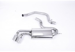 Ligne d'échappement Cat-Back MILLTEK Audi TT 8J 2,0 TFSI MKI 2WD (2006-2011)