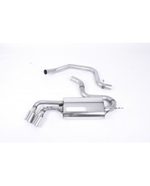 Ligne d'échappement Cat-Back MILLTEK Audi TT 8J 2,0 TFSI MKI 2WD (2006-2011)