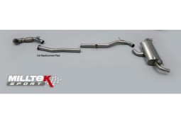 Ligne complète d'échappement à valves MILLTEK Audi TTRS MK2 8J 2,5 TFSI Quattro (2009-2014)(Race)