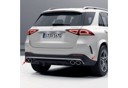 Diffuseur arrière + embouts échappements GLE53 AMG pour Mercedes GLE SUV V167 Pack AMG (2019+)