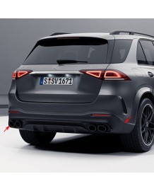 Diffuseur arrière + embouts échappements GLE53 AMG pour Mercedes GLE SUV V167 Pack AMG (2019+)