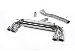 Ligne d'échappement inox Cat/Fap-Back à valves MILLTEK Audi TTS MK3 8S 2,0 TFSI avec & sans FAP (2015-2018)(2019+)(Racing)