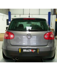 Ligne d'échappement Cat-Back MILLTEK VW Golf 5 2,0 TDI 140Ch (2004-2009)